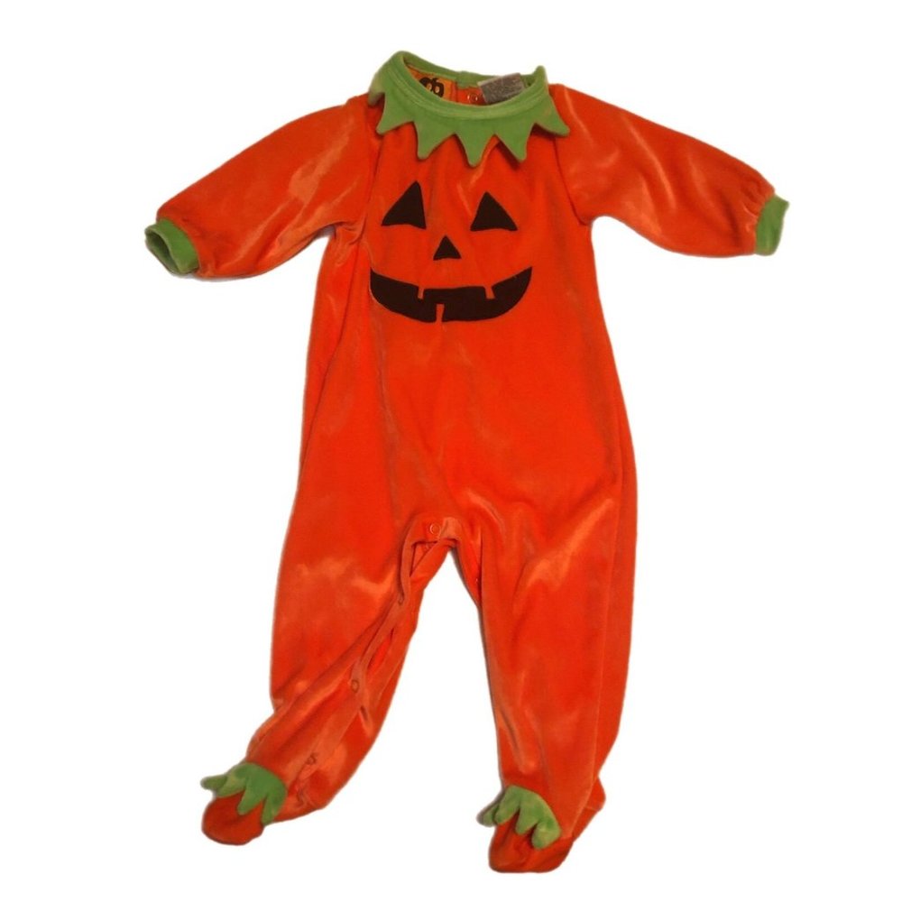 baby 9 month pumpkin costume